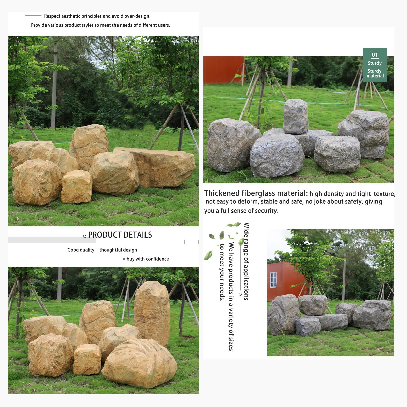 Amazon.com: SHENJIA Faux Rock Cover - Large Waterproof Simulated